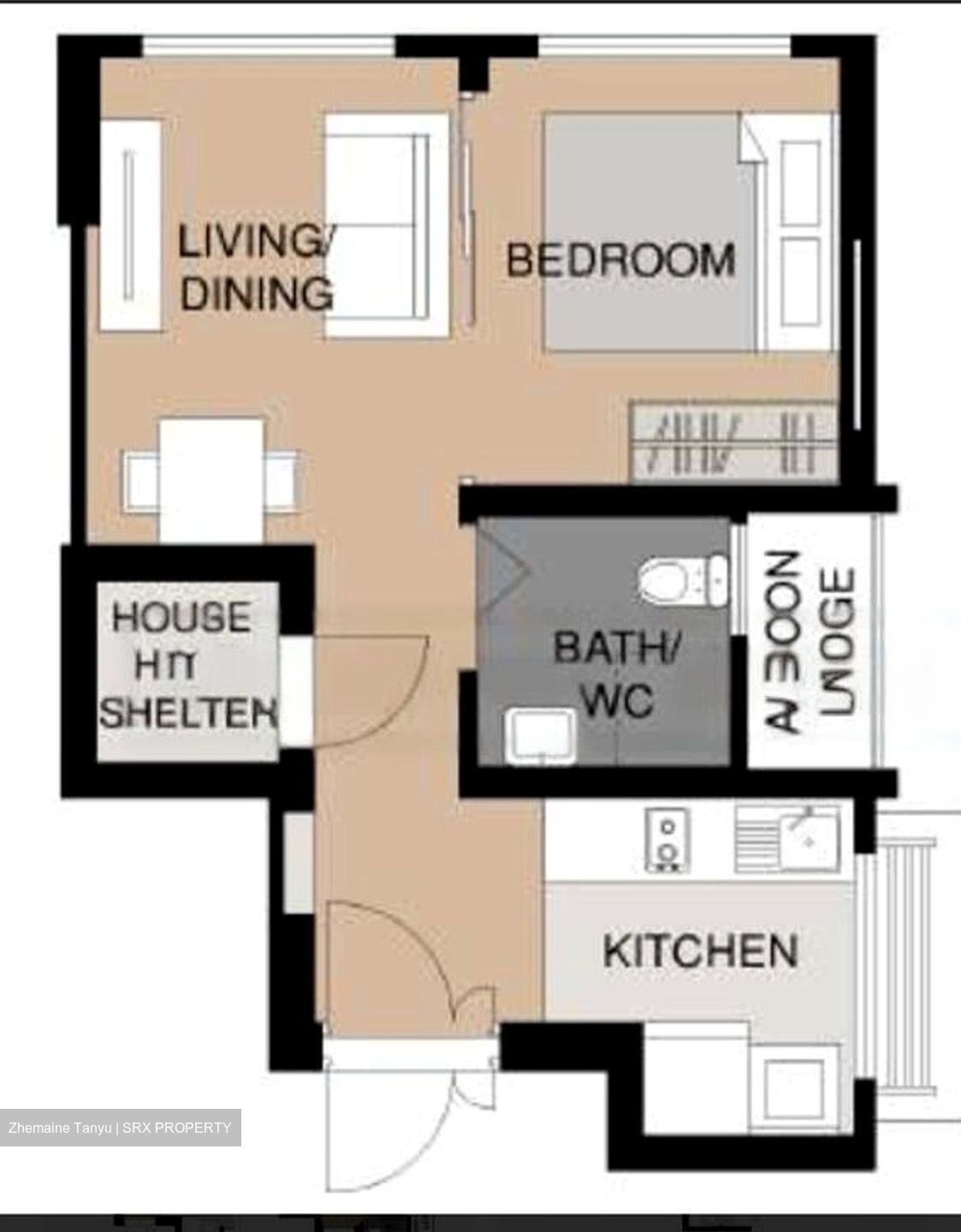 Blk 659C Waterway Sunray (Punggol), HDB 2 Rooms #456873171